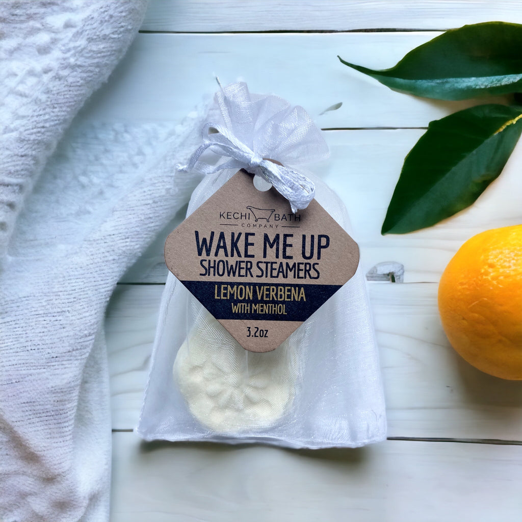 WAKE ME UP | Lemon Verbena Aromatherapy Shower Steamers with Menthol