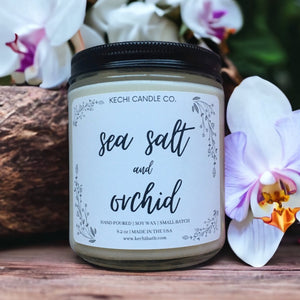 Sea Salt and Orchid | Handpoured Soy Wax Candle