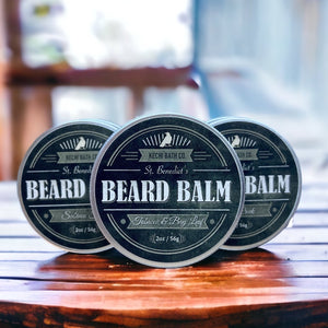 St. Benedict’s Premium Beard Balm | Men’s Leave-in Beard Conditioner  | All Natural | Hydrating | Gift for Him