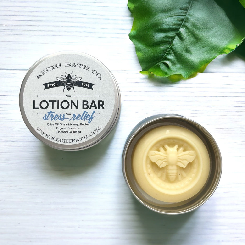 Stress Relief Natural Solid Lotion Bar | Heal | Moisturize