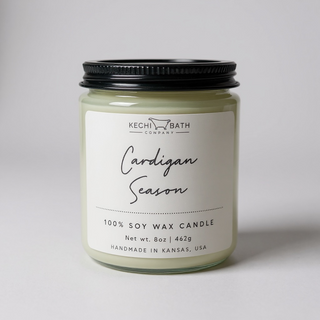 Cardigan Season Candle | Handpoured Soy Wax Candle