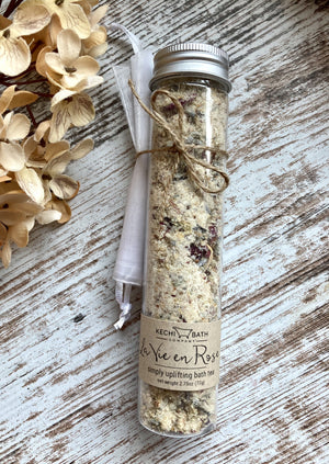 La Vie En Rose Bath Salts | Aromatherapy Bath Tea Blend | Bridesmaid gift | Christmas Stocking Stuffer