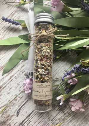 Secret Garden Bath Salts | Aromatherapy Bath Tea Blend | Bridesmaid gift | Christmas Stocking Stuffer