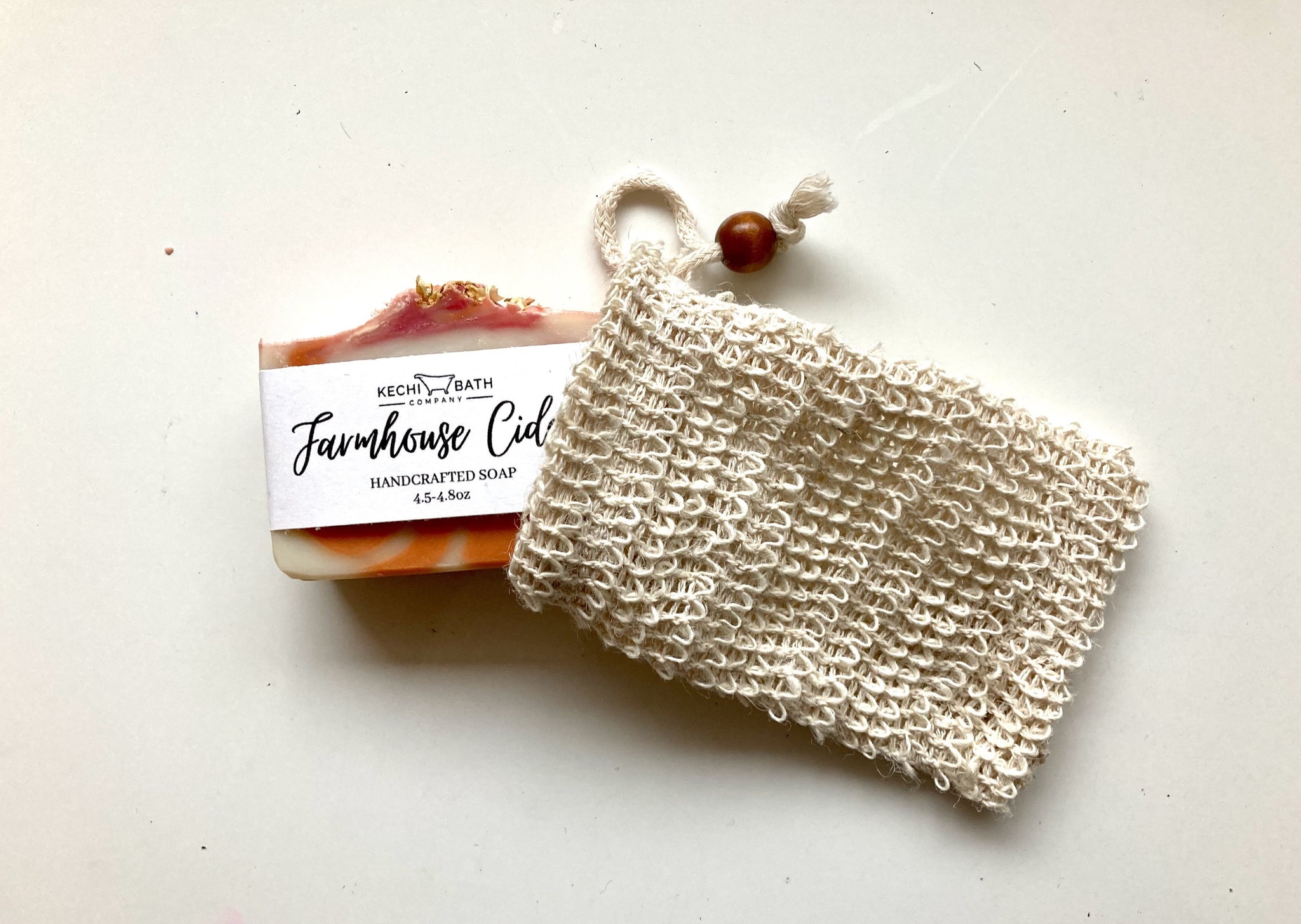 Organic Cotton Soap Pouch | Lather & Exfoliate